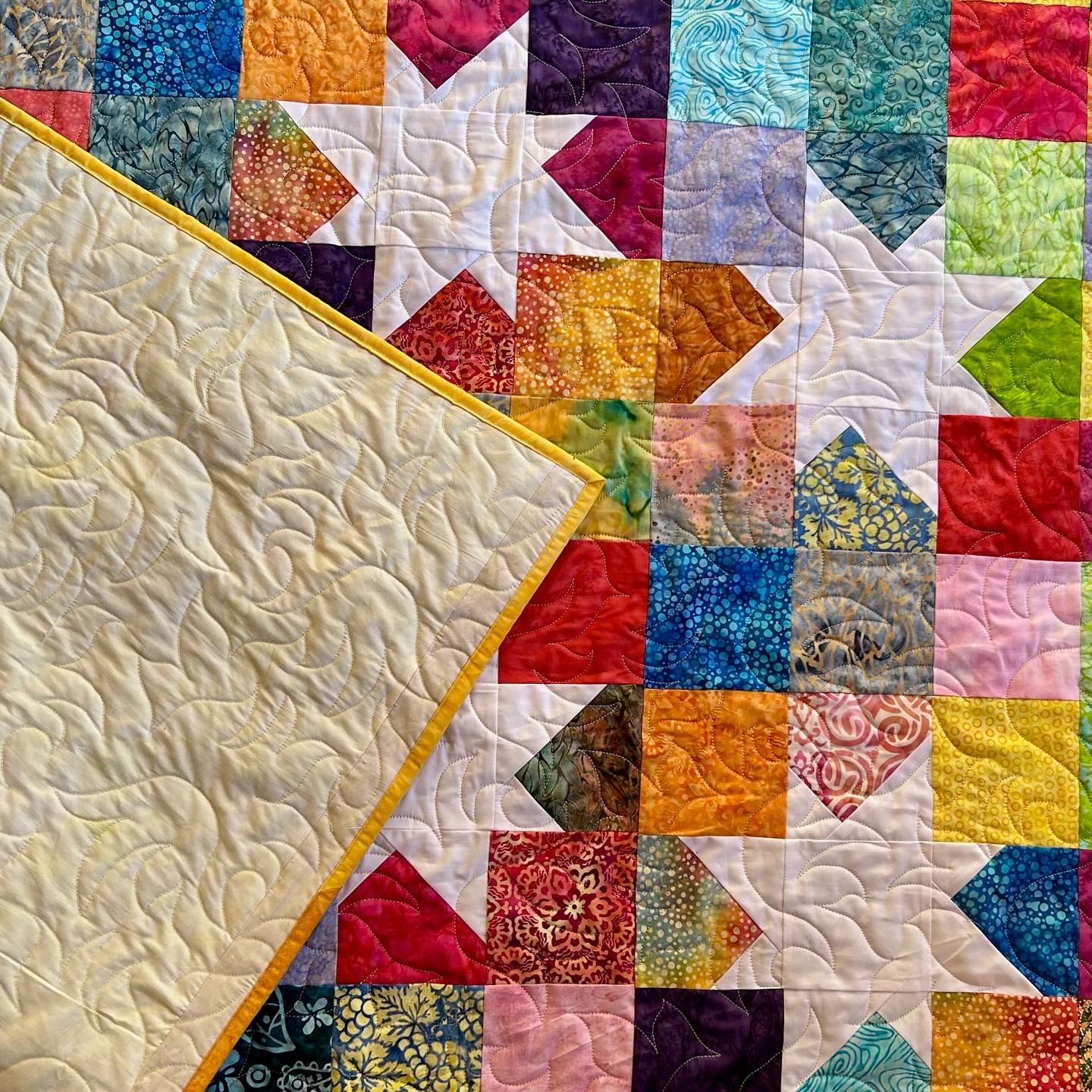 Brittany Fisher Bobbin with Brittany Island Batik Ambassador 2023